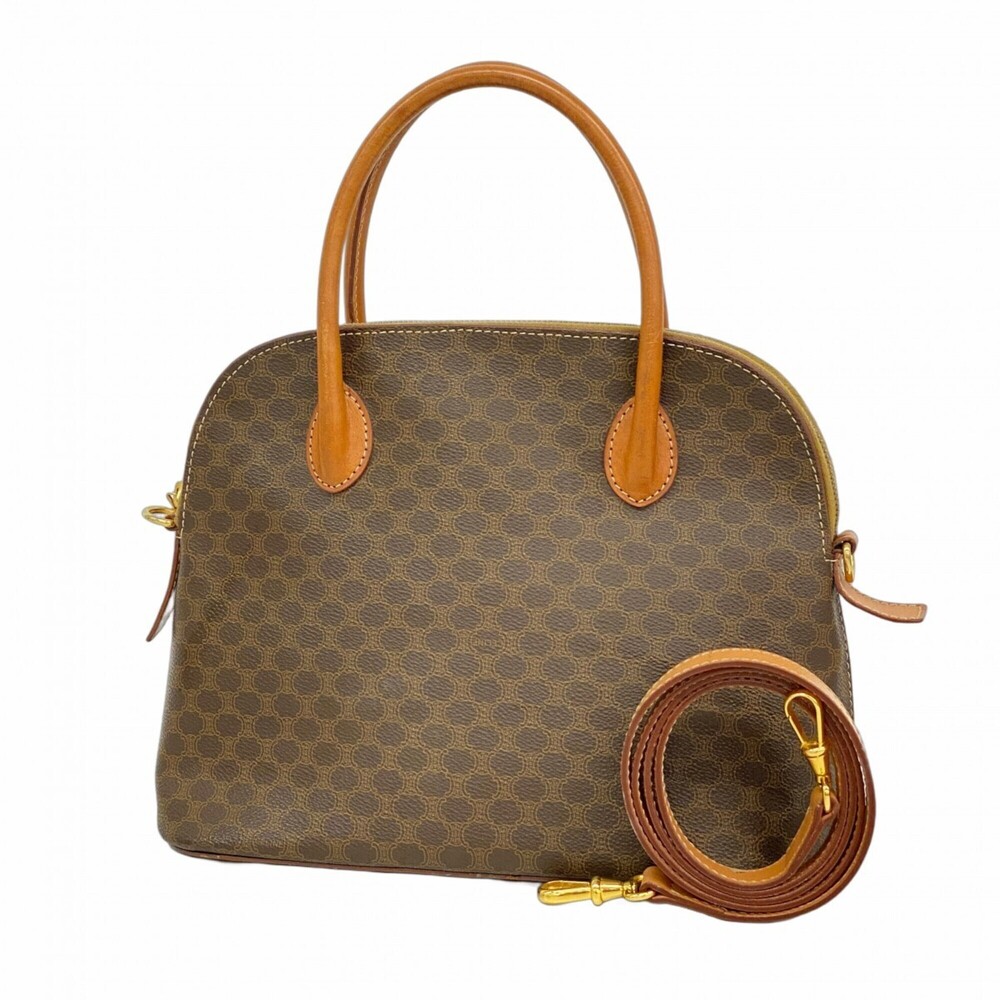 Celine Macadam Brown 2-way handbag for women